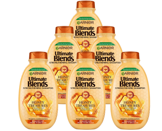 Garnier Ultimate Blends Honey Strengthening Shampoo 400 ml x 6